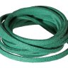 Шнур замшевый зеленый, 2.5×1.5 мм, 1 метр в Смоленске