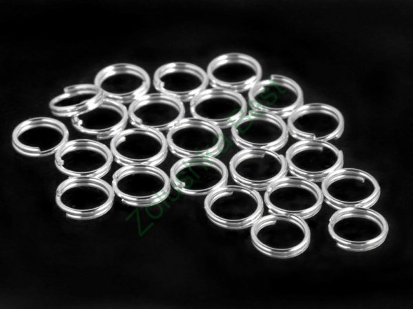 Соединительные колечки 5 мм, двойное, светлое серебро, 160 шт в Смоленске
