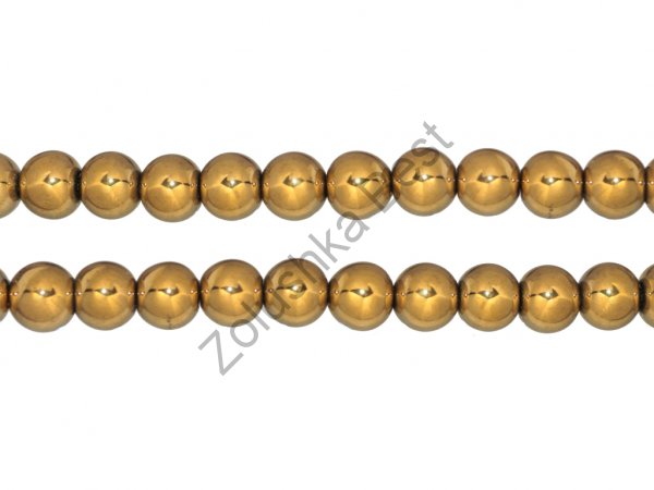 Бусины гематита золотого 4 мм, круглые, натур., 105 шт  в Смоленске