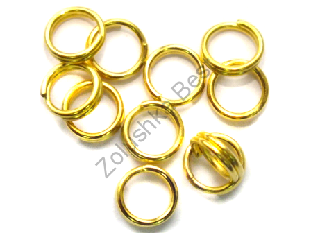 Соединительные колечки 7 мм, двойное, золото, 110 шт в Смоленске